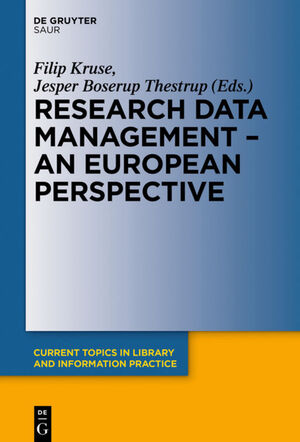 neues Buch – Jesper Boserup Thestrup – Research Data Management - A European Perspective