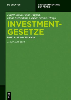 ISBN 9783110490541: Investmentgesetze / §§ 214 - 360 KAGB