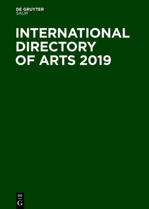 ISBN 9783110577129: International Directory of Arts 2019, 3 Teile [komplett].