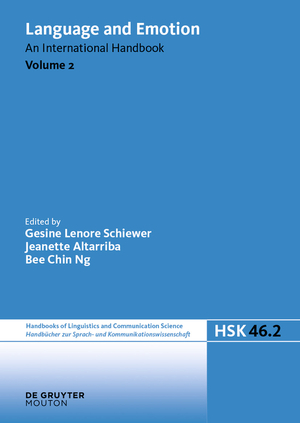 neues Buch – Gesine Lenore Schiewer – Language and Emotion Language and Emotion. Volume 2