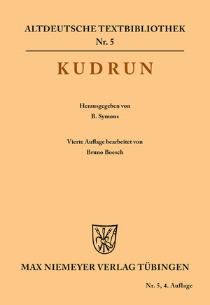 ISBN 9783110982091: Kudrun