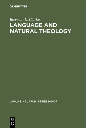 ISBN 9783110997811: Language and natural theology