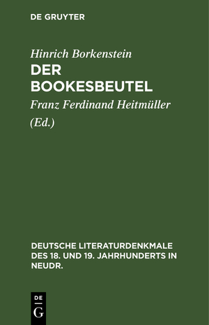 ISBN 9783111049304: Der Bookesbeutel – Lustspiel
