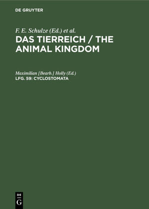 ISBN 9783111067414: Das Tierreich / The Animal Kingdom / Cyclostomata