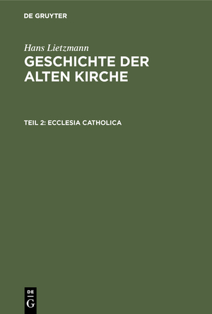 ISBN 9783111079899: Ecclesia catholica