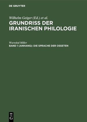 ISBN 9783111080017: Die Sprache der Osseten