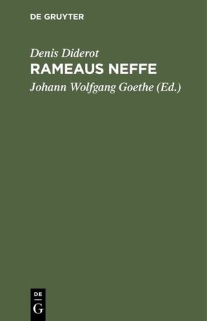 neues Buch – Denis Diderot – Rameau's Neffe