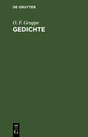 ISBN 9783111094359: Gedichte