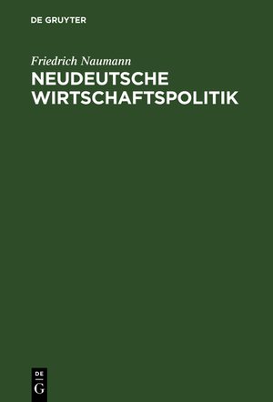 ISBN 9783111129600: Neudeutsche Wirtschaftspolitik