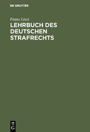 ISBN 9783111173238: Lehrbuch des deutschen Strafrechts