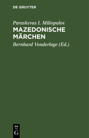 ISBN 9783111176918: Mazedonische Märchen