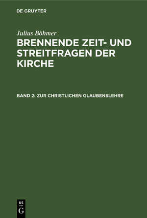 ISBN 9783111180236: Zur christlichen Glaubenslehre