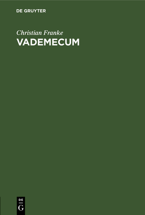 ISBN 9783111183510: Vademecum - Oder die römisch-katholische Lehre von der Anthropologie. Für angehende Theologen