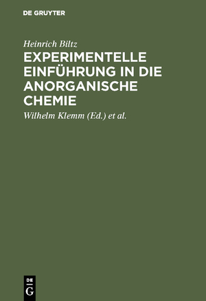 ISBN 9783111257723: Experimentelle Einführung in die anorganische Chemie