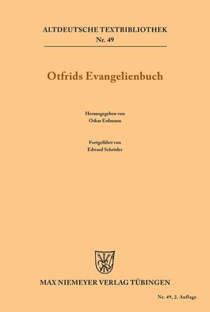 ISBN 9783111290393: Otfrids Evangelienbuch