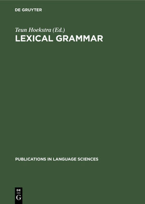 ISBN 9783111319537: Lexical grammar