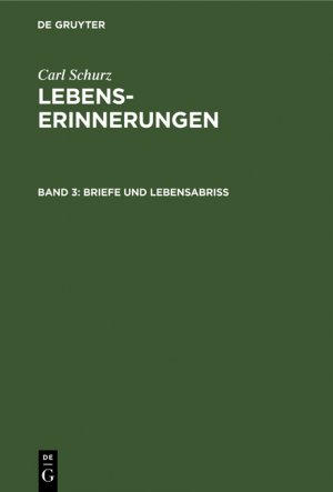 ISBN 9783111321592: Briefe und Lebensabriß