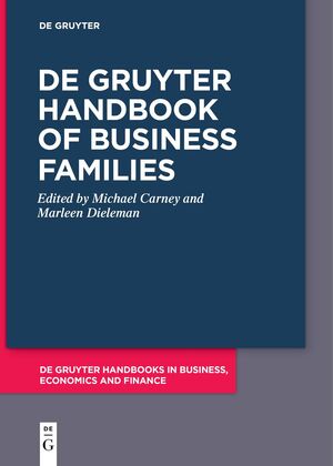 ISBN 9783111620350: De Gruyter Handbook of Business Families