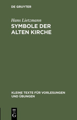 ISBN 9783112301265: Symbole der Alten Kirche