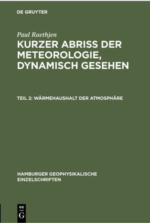 ISBN 9783112301319: Wärmehaushalt der Atmosphäre