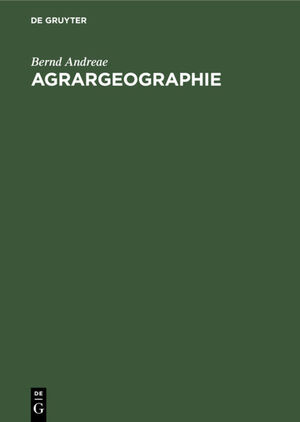 ISBN 9783112303528: Agrargeographie