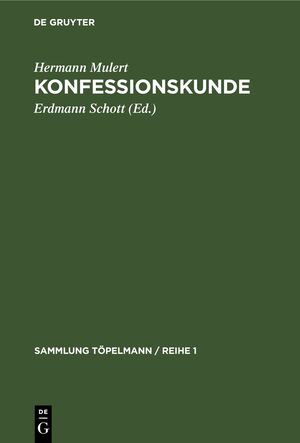 ISBN 9783112303979: Konfessionskunde