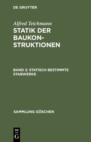 ISBN 9783112304310: Statisch bestimmte Stabwerke