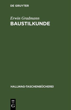 ISBN 9783112307830: Baustilkunde