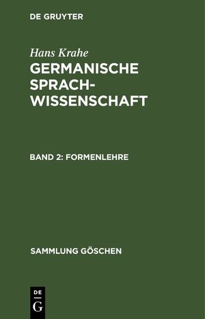 ISBN 9783112310335: Formenlehre