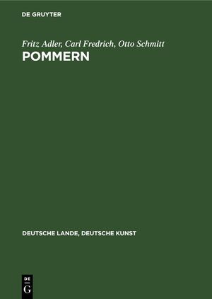 ISBN 9783112331699: Pommern – Aufgenommen von der Staatlichen Bildstelle