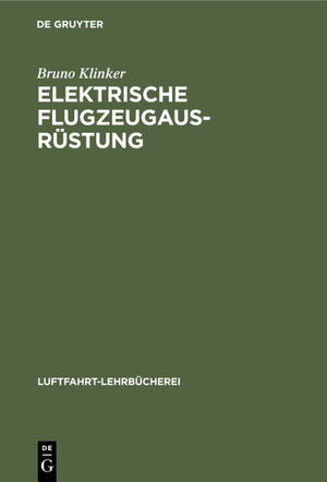 ISBN 9783112356715: Elektrische Flugzeugausrüstung