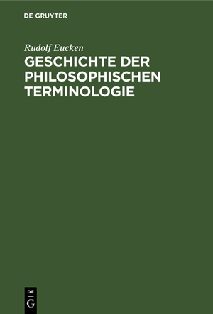 ISBN 9783112367513: Geschichte der philosophischen Terminologie – Im Umriss dargestellt