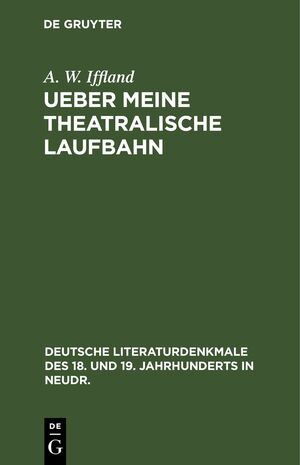 ISBN 9783112370759: Ueber meine theatralische Laufbahn