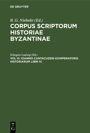 ISBN 9783112408711: Ioannis Cantacuzeni Eximperatoris Historiarum Libri IV.