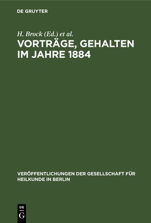 ISBN 9783112423479: Vorträge, gehalten im Jahre 1884