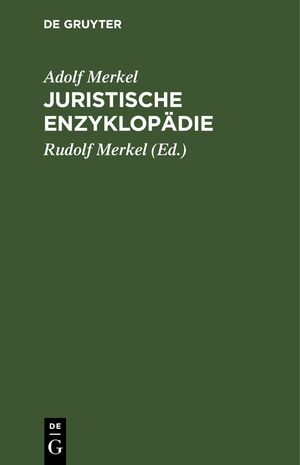 ISBN 9783112428979: Juristische Enzyklopädie