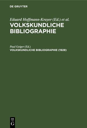 ISBN 9783112433799: 1928