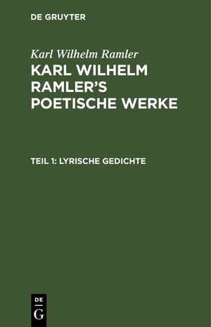 ISBN 9783112440612: Lyrische Gedichte