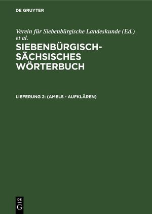 ISBN 9783112440933: (Amels - aufklären)