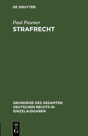 ISBN 9783112633793: Strafrecht