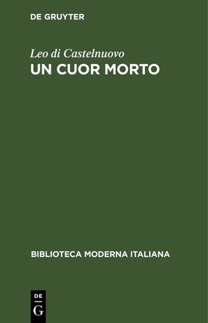 ISBN 9783112639375: Un cuor morto – Commedia in tre atti