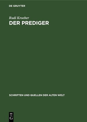 ISBN 9783112650639: Der Prediger - Hebräisch und Deutsch