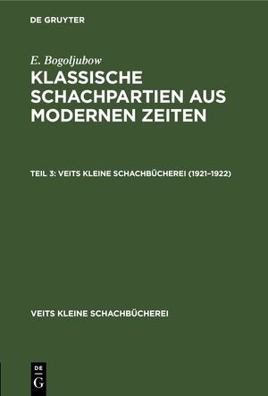 neues Buch – E. Bogoljubow – 1921¿1922 neues Buch – E. Bogoljubow – 1921¿1922