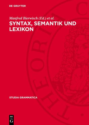 ISBN 9783112711965: Syntax, Semantik und Lexikon