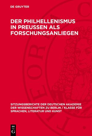 ISBN 9783112746042: Der Philhellenismus in Preussen als Forschungsanliegen