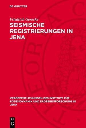 ISBN 9783112756744: Seismische Registrierungen in Jena – 1. Januar 1958 bis 31. Dezember 1958