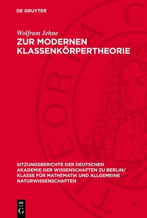 ISBN 9783112774762: Zur modernen Klassenkörpertheorie