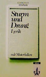 gebrauchtes Buch – Friedrich Burkhardt – Sturm und Drang, Lyrik