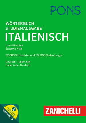 ISBN 9783125160170: PONS Studienausgabe Italienisch: Mit 215.000 Stichwörtern & Bedeutungsangaben und Wörterbuch zum Download. Deutsch-Italienisch / Italienisch-Deutsch