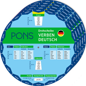 ISBN 9783125163829: PONS Drehscheibe Verben Deutsch – Unregelmäßige Verben schnell nachschauen Verpackungseinheit 5 Exemplare (5 x 3-12-516376-5)